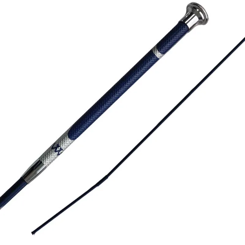 Woof Wear Harmony Resolute Dressage Whip Navy/Silver 100