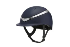 Charles Owen Halo Hat WITH MIPS - Navy/Platinum