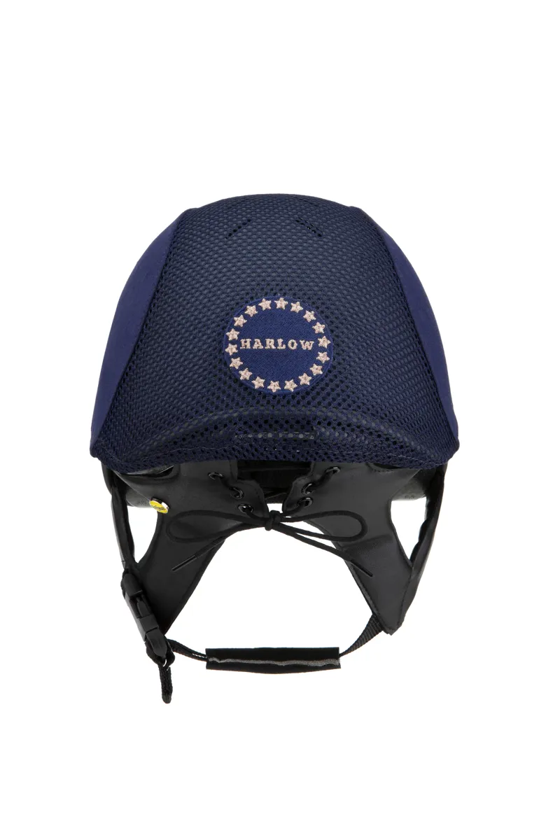 Charles Owen Harlow MS1 Pro Jockey Skull - Navy / Rose Gold - Image 2