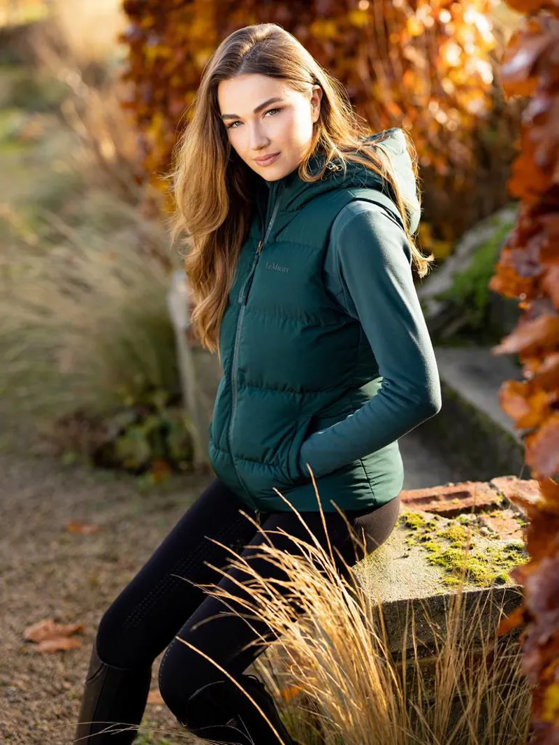 LeMieux Kenza Puffer Gilet Spruce - Image 4