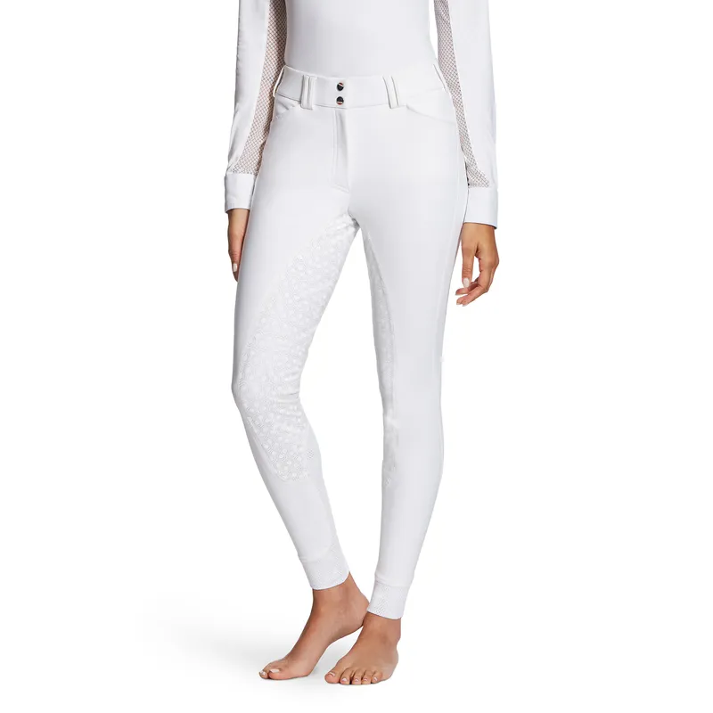 Ariat Women's Tri Factor Grip Full Seat Breech White