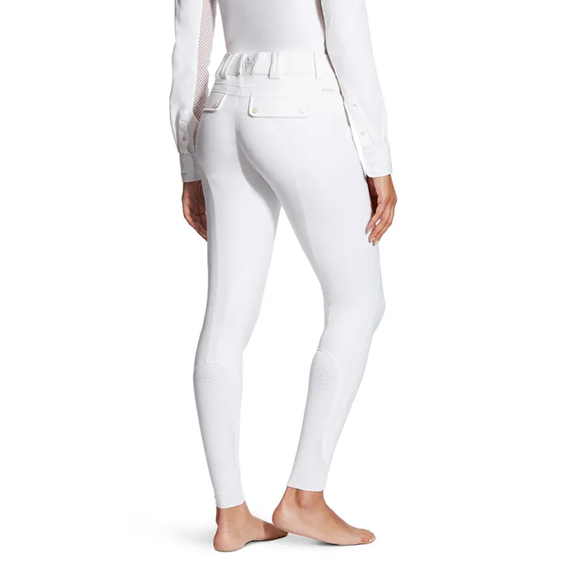 Ariat Women's Tri Factor Grip Knee Patch Breech White - Image 2