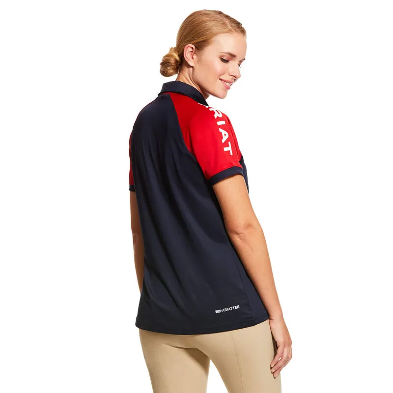 Ariat Women's Team 3.0 Polo Navy - Image 2