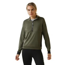 Ariat Women's Breathe 1/2 Zip Sweatshirt Beetle