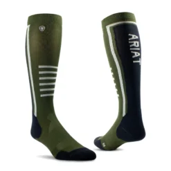 Ariat Tek Women's Slimline Performance Socks Beetle/Black