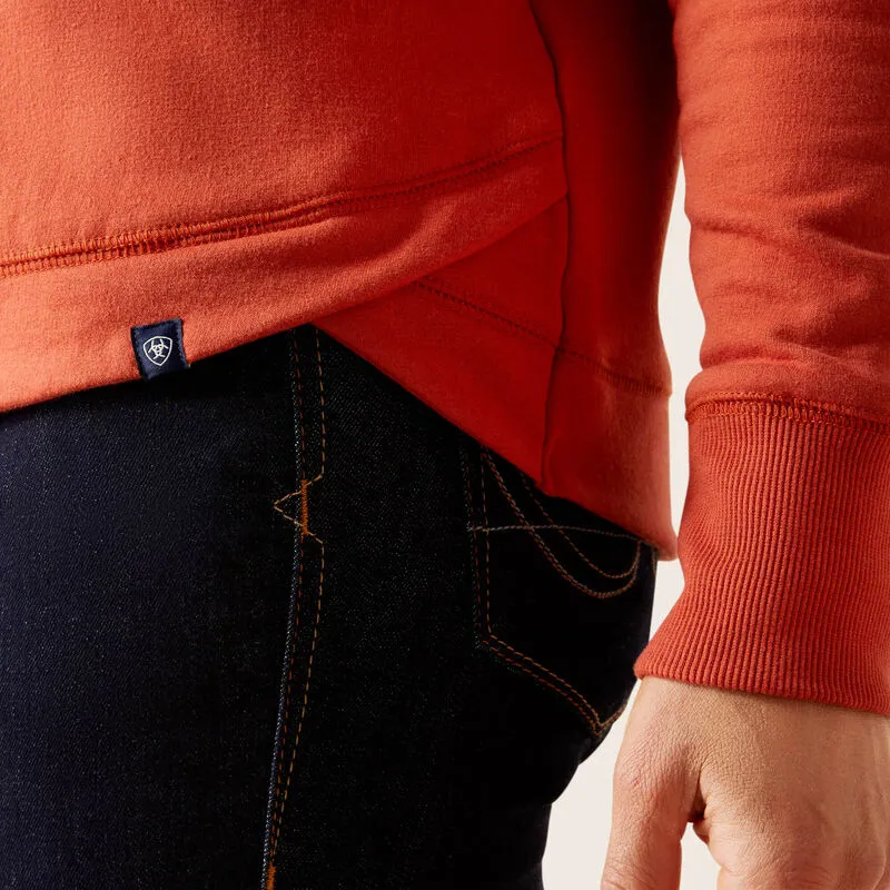 Ariat Women's Benicia Sweatshirt - Burnt Brick - Image 4