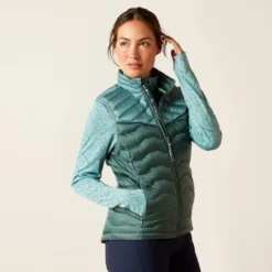 Ariat Women's Ideal Down Gilet - Iridescent Arctic/Silver Pine