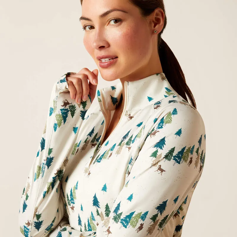 Ariat Women's Lowell 2.0 1/4 Zip - Forest Ride - Image 4