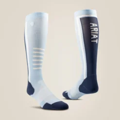 Ariat Ariattek Slimline Performance Socks - Cote D'azur/Sargasso Sea - One Size