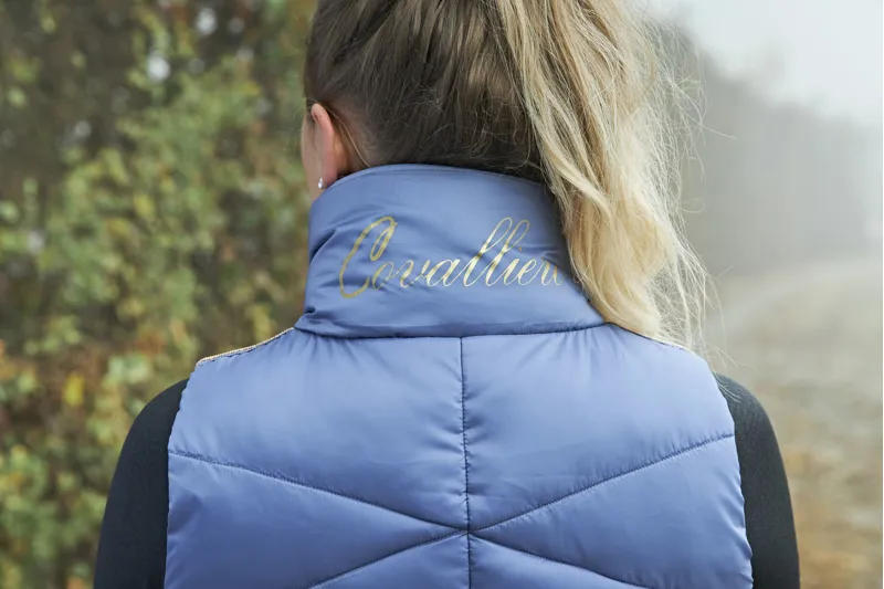 Covalliero Quilted Waistcoat Gilet Ice Blue - Image 4