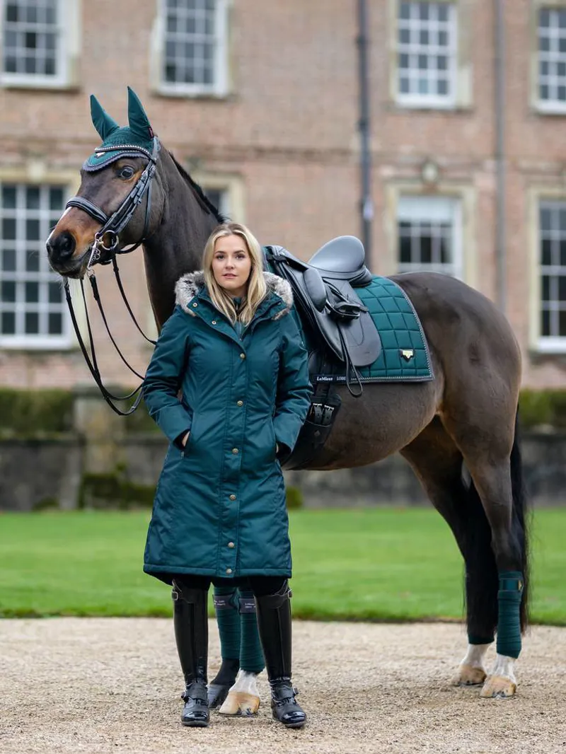 LeMieux Loire Waterproof Riding Coat Spruce - Image 2