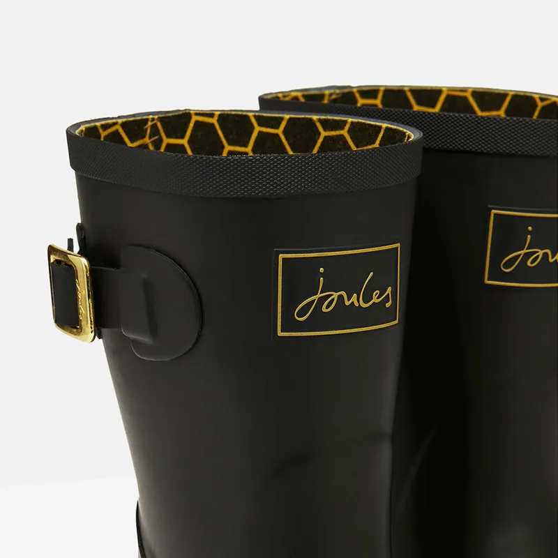 Joules Molly Printed Welly - Gold Etched Bee - Image 3