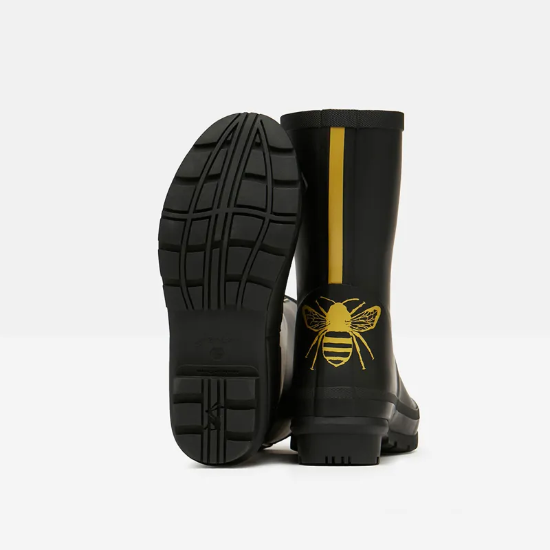 Joules Molly Printed Welly - Gold Etched Bee - Image 5