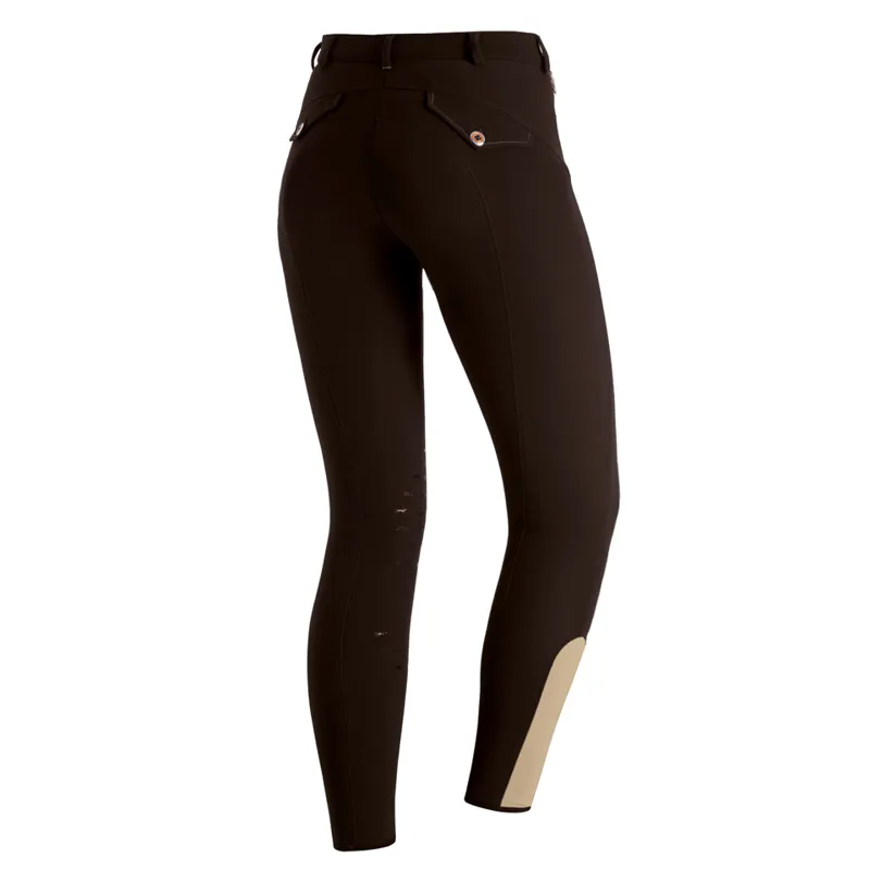 Schockemohle Eleonore Knee Grip Breeches Dark Brown - Image 2