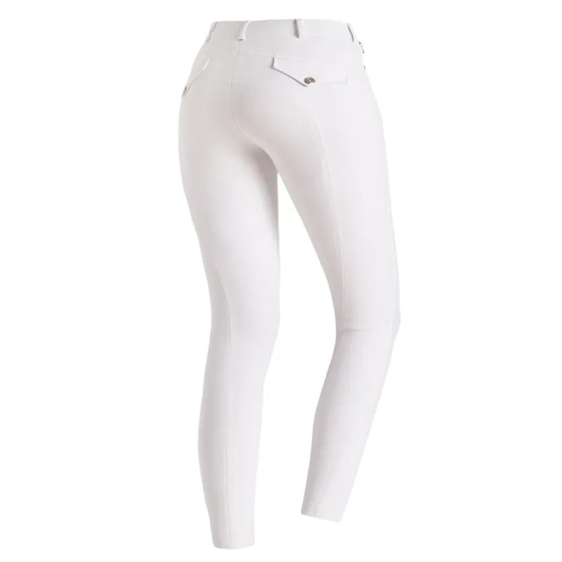 Schockemohle Eleonore Knee Grip Breeches White - Image 2