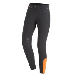 Schockemohle Eleonore Knee Grip Breeches Grey-Orange