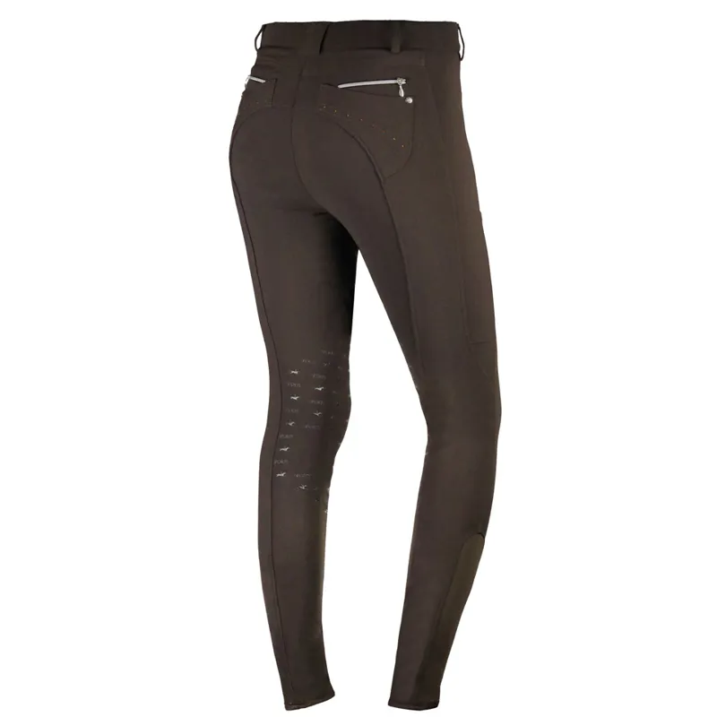 Schockemohle Venus Knee Grip Breeches Dark Brown - Image 2