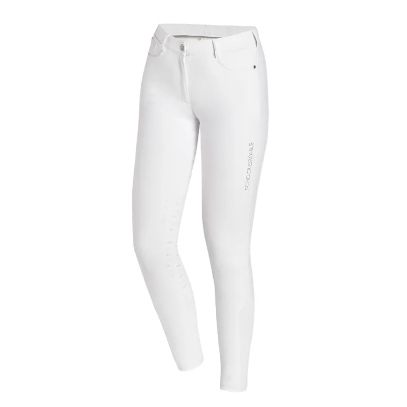 Schockemohle Livia Knee Grip Breeches White