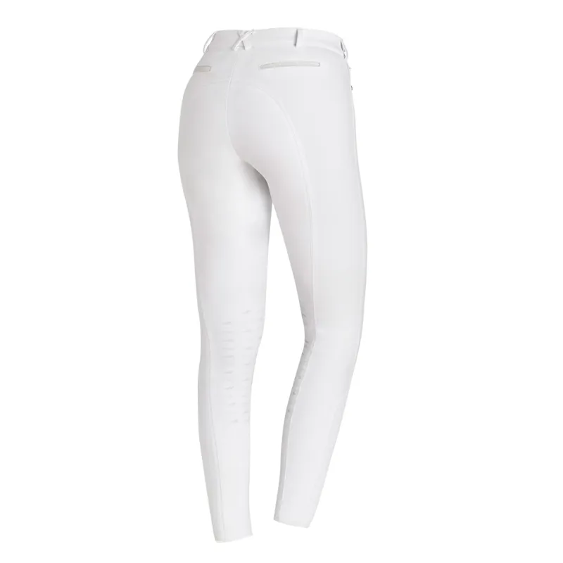 Schockemohle Livia Knee Grip Breeches White - Image 2