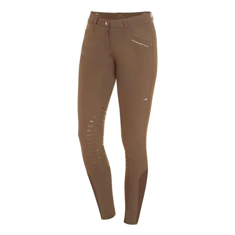 Schockemohle Loretta Knee Grip Breeches Taupe