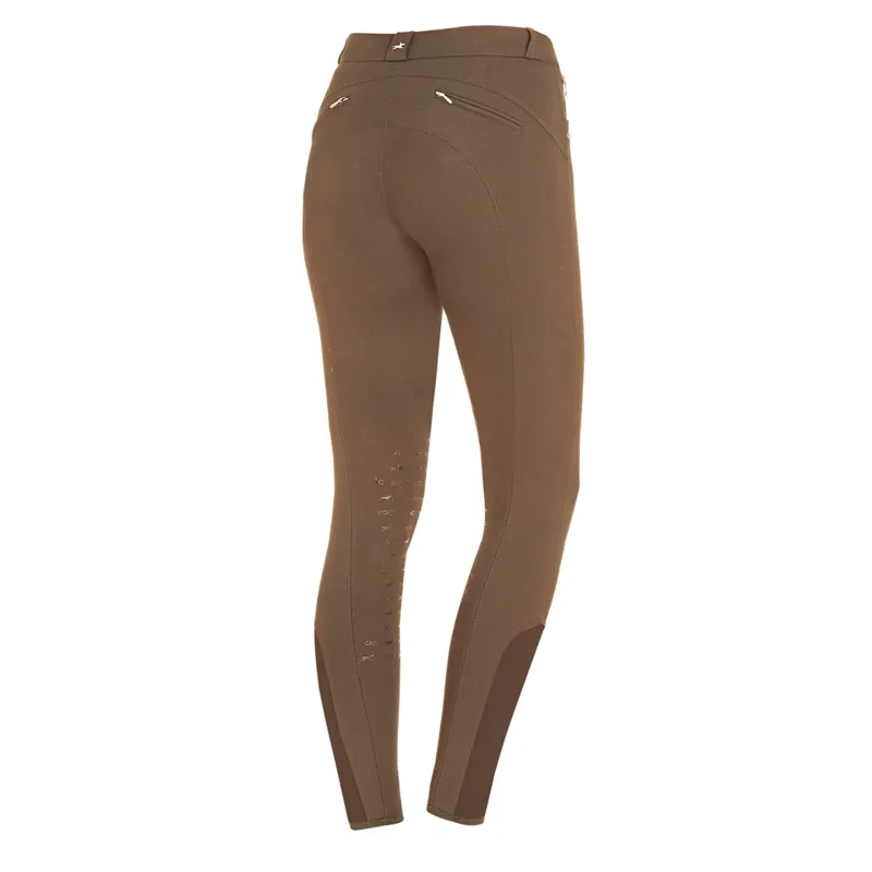 Schockemohle Loretta Knee Grip Breeches Taupe - Image 2