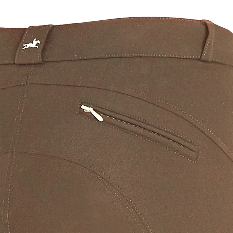 Schockemohle Loretta Knee Grip Breeches Taupe - Image 3