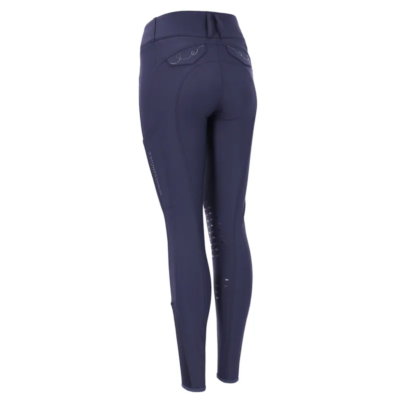 Schockemohle Darleen Knee Grip Breeches Dark Blue - Image 2