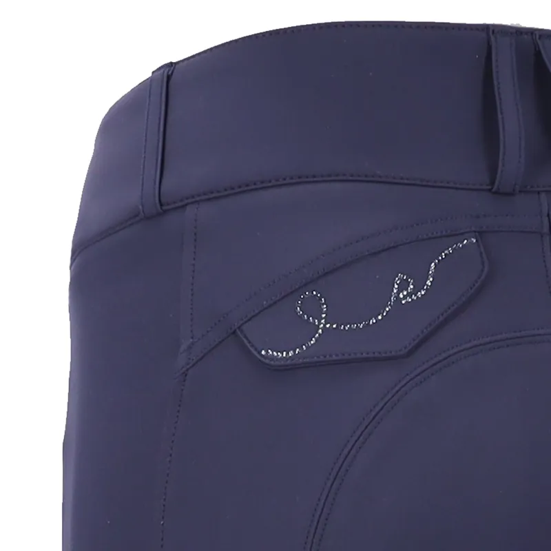 Schockemohle Darleen Knee Grip Breeches Dark Blue - Image 3