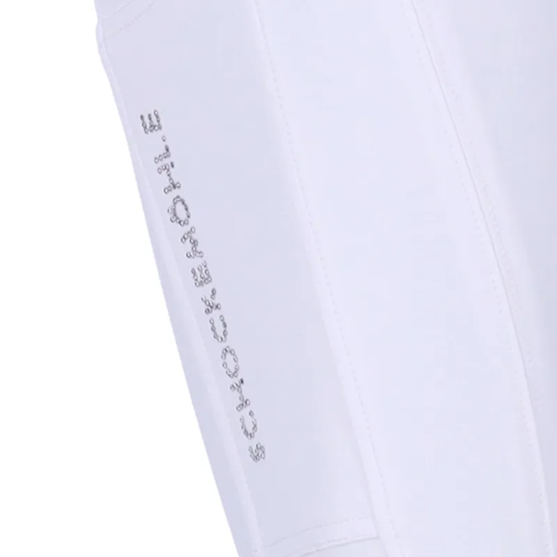 Schockemohle Darleen Knee Grip Breeches White - Image 3