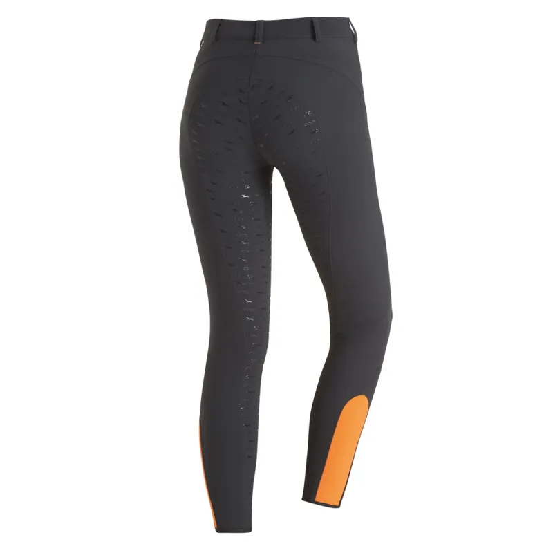 Schockemohle Electra Full Seat Breeches Grey-Orange - Image 2