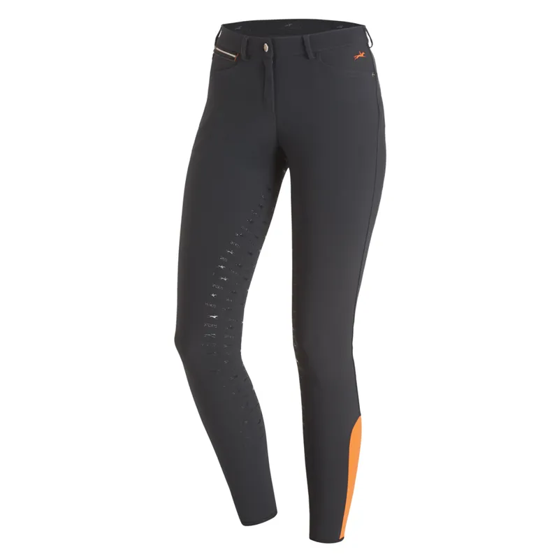 Schockemohle Electra Full Seat Breeches Grey-Orange