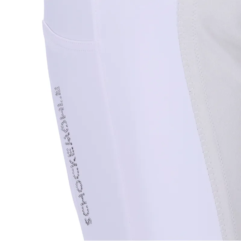 Schockemohle Celine Full Seat Breeches White - Image 4
