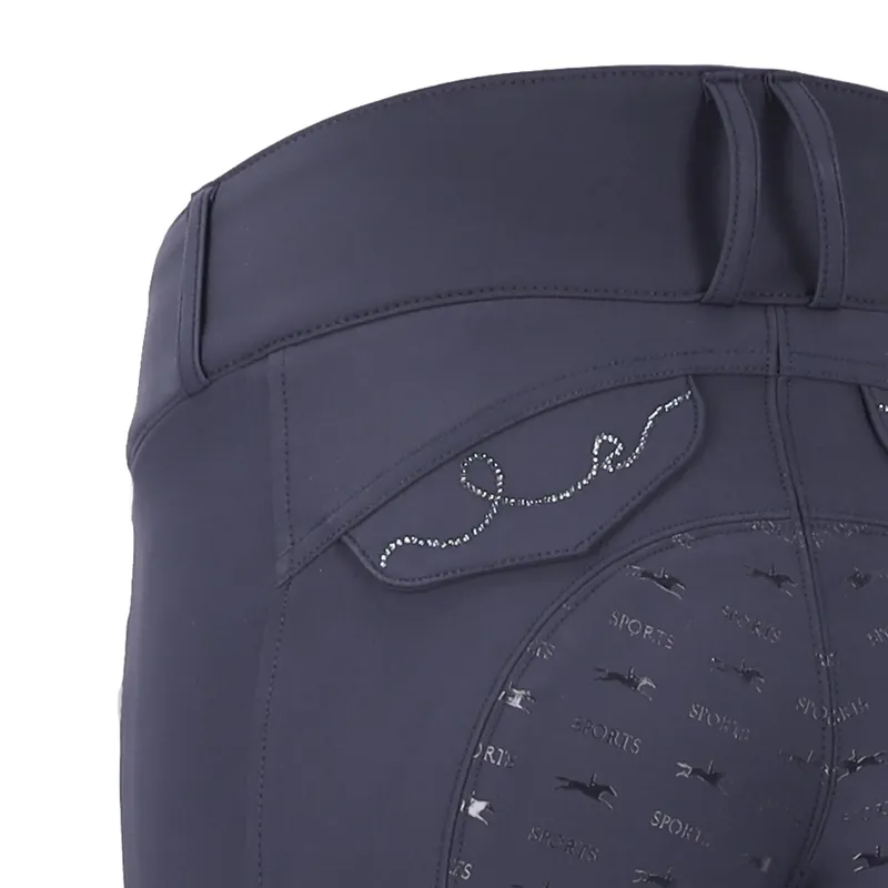 Schockemohle Noelle Full Seat Breeches Dark Blue - Image 3