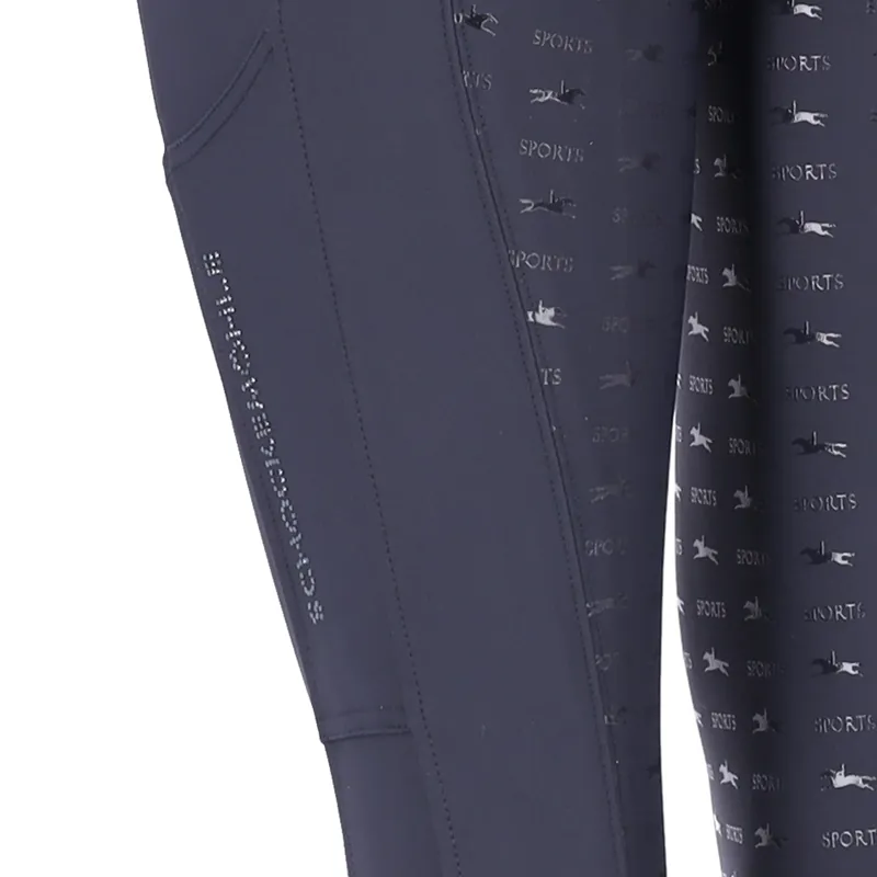 Schockemohle Noelle Full Seat Breeches Dark Blue - Image 4