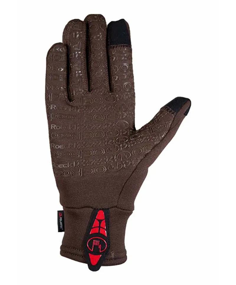 Roeckl Weldon Polartec Riding Gloves Mocha - Image 2