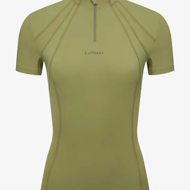 LeMieux Mia Mesh Short Sleeved Base Layer Moss