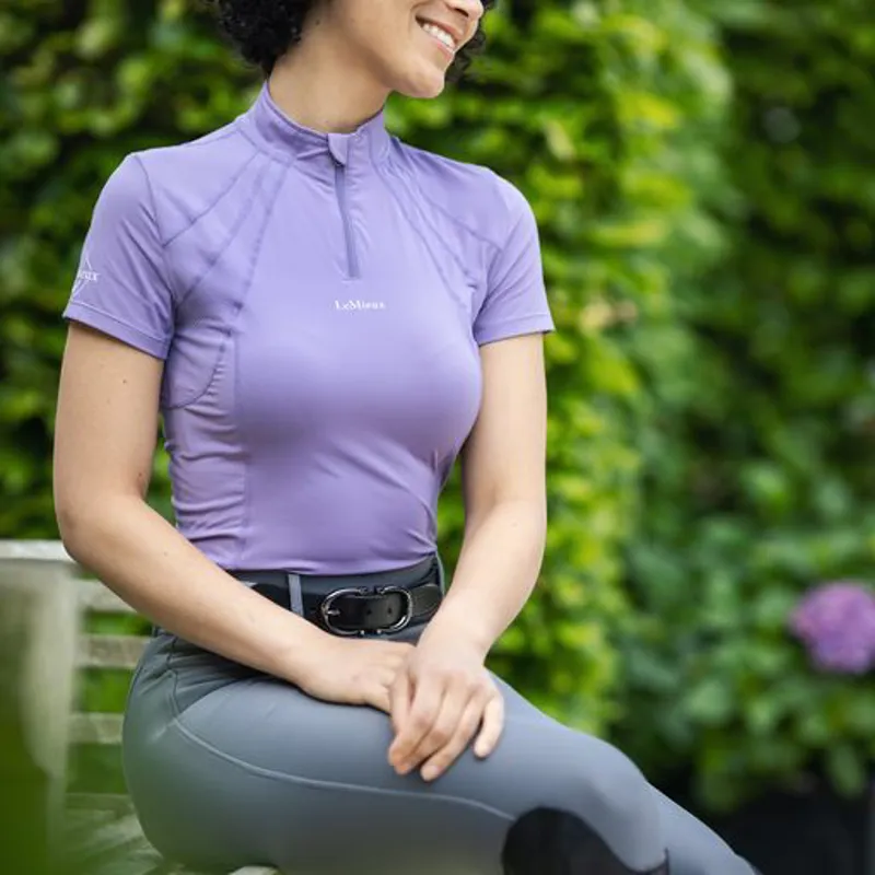 LeMieux Mia Mesh Short Sleeved Base Layer Iris - Image 7