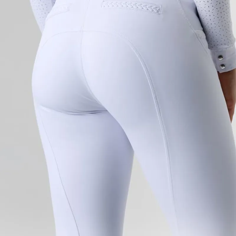 LeMieux Amara II Breech Knee Grip White - Image 3