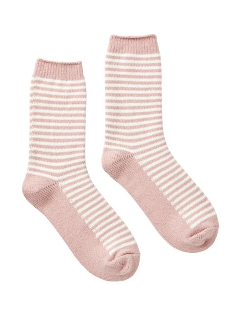 Joules Women's Cosy Stripe Socks - Pink