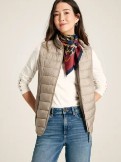 Joules Women's Whitlow Padded Gilet - Pearl