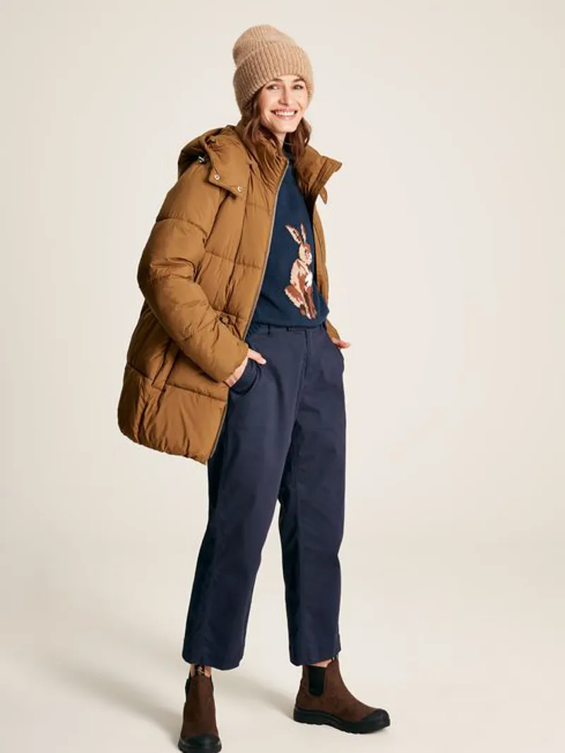 Joules Women's Holsworth Puffer Coat - Rust - Image 3