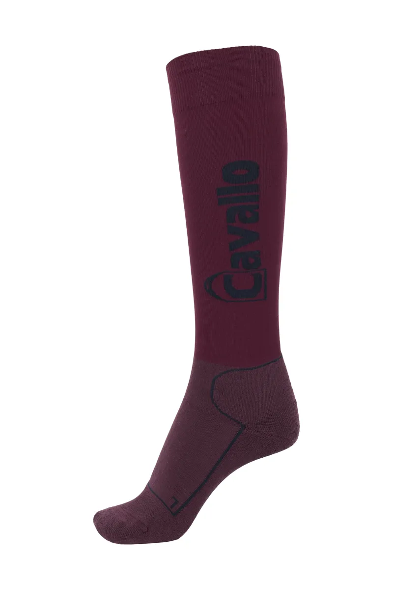 Cavallo Simo Unisex Functional Socks Red Wine-Darkblue
