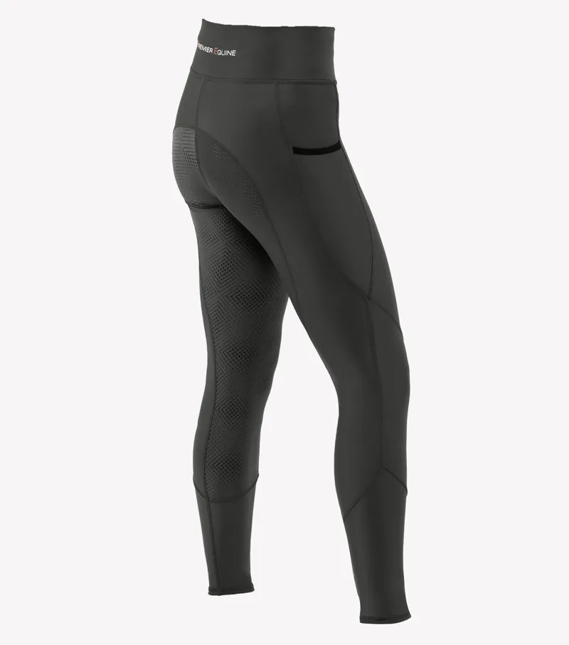 Premier Equine Alexa Ladies Riding Tights Anthracite - Image 3