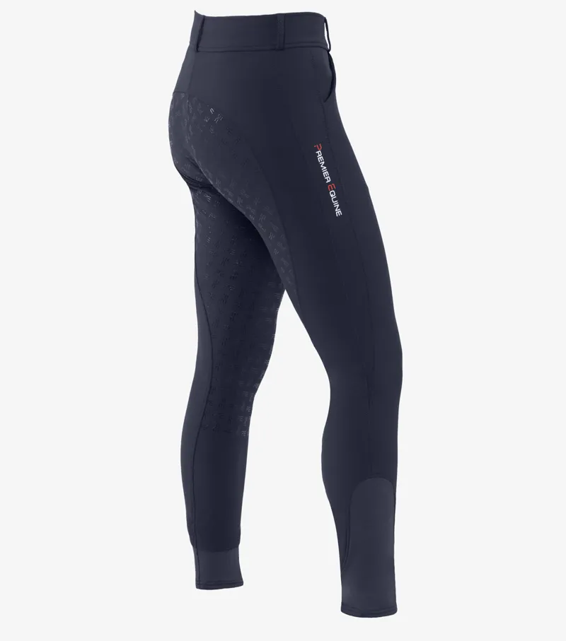 Premier Equine Alto Ladies Full Seat Gel Riding Breeches Navy - Image 2