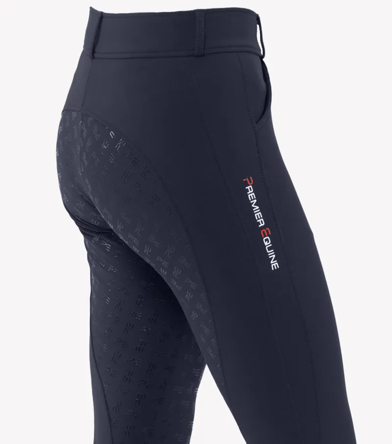 Premier Equine Alto Ladies Full Seat Gel Riding Breeches Navy - Image 6