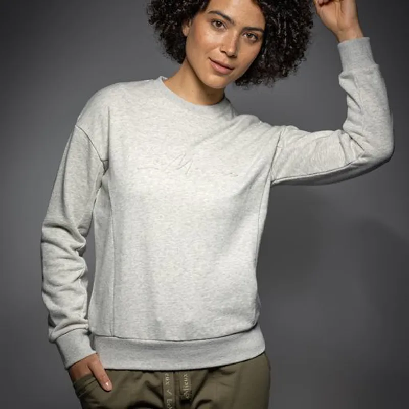 LeMieux Chloe Crew Neck Sweat Shirt Grey Marl - Image 5