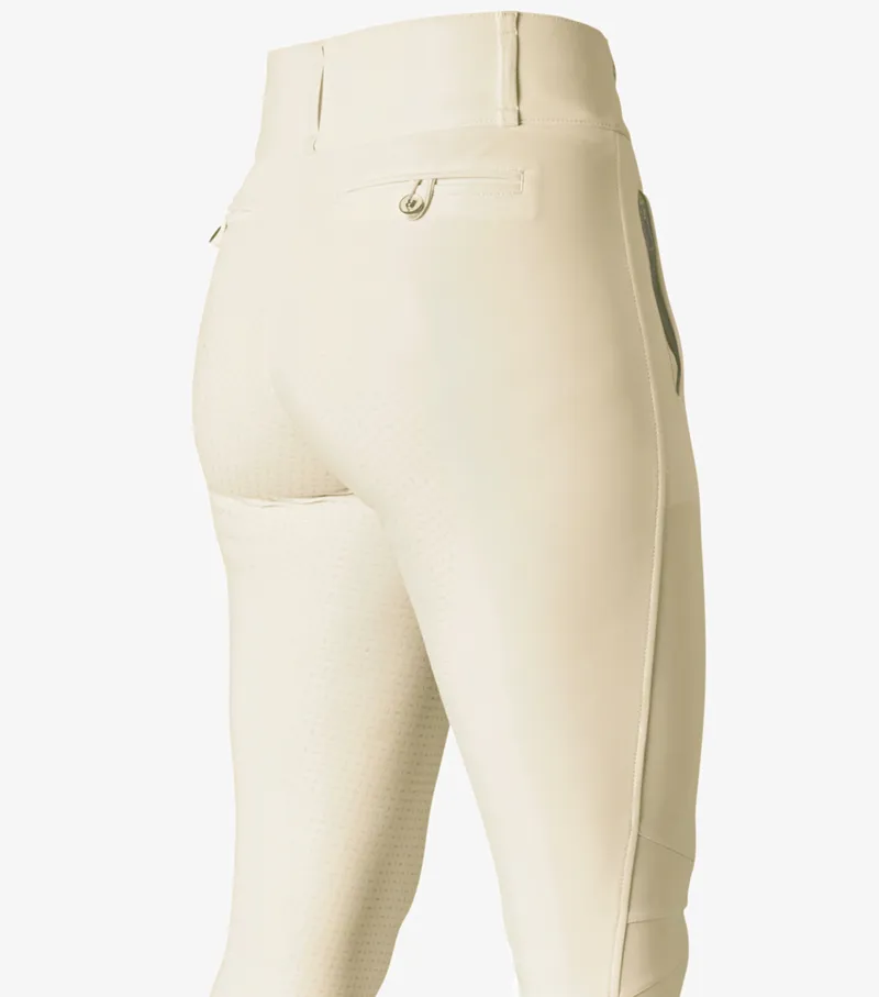 Premier Equine Aradina Ladies Full Seat Gel Competition Riding Breeches Vanilla - Image 4