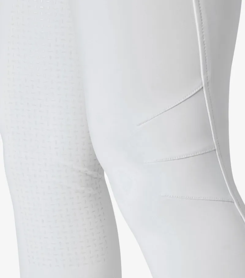 Premier Equine Aradina Ladies Full Seat Gel Competition Riding Breeches White - Image 6