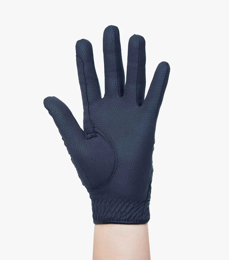 Premier Equine Ascot Horse Riding Gloves Navy - Image 3