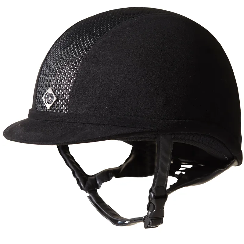 Charles Owen AYR8 Plus Riding Hat Black/Silver